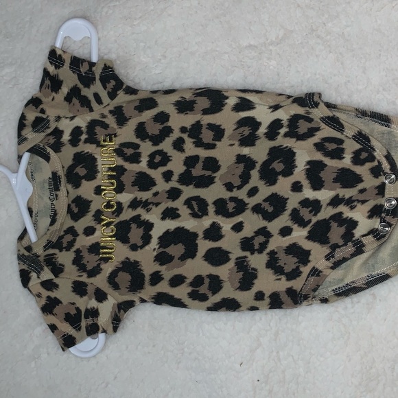 Juicy Couture Other - Juicy Couture Girls 0-3M Cheetah Print Onesie